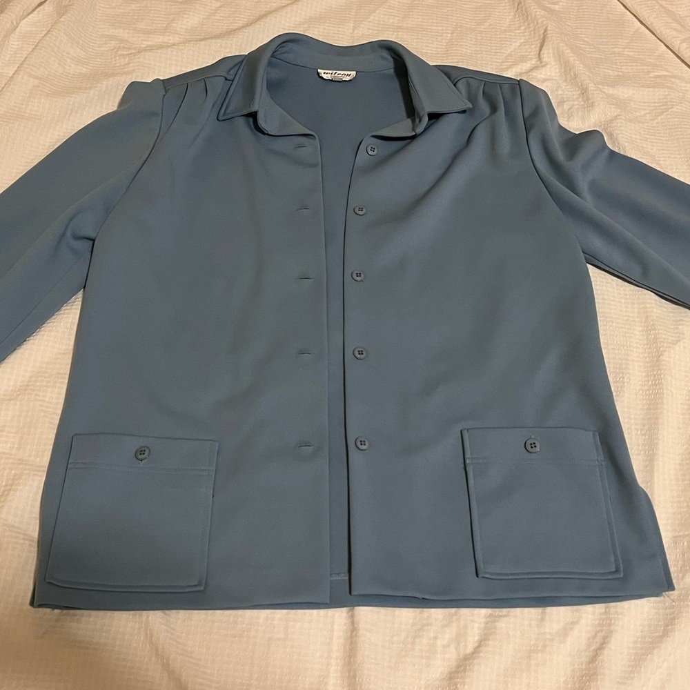 Vintage Blazer -Made in USA - with pockets and shoulder pads. Size 16